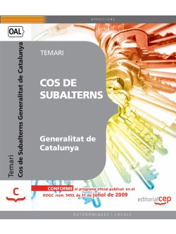 Cos de Subalterns de la Generalitat de Catalunya. Temari