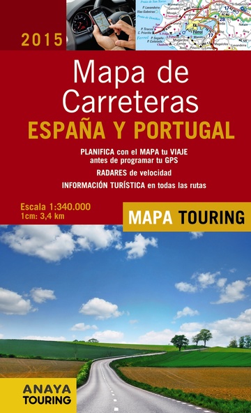 Mapa de carreteras de espaa y portugal 1:340.000, 2015 