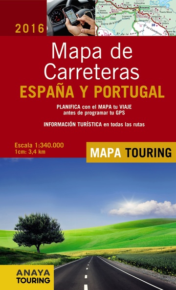 Mapa de carreteras espaa y portugal (escala 1:340.000) 2016 