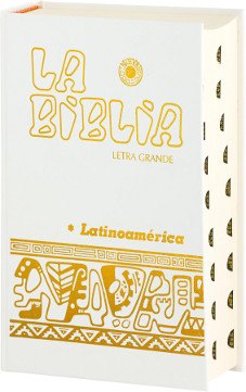 La Biblia Latinoamrica [letra grande] carton blanca, con ueros