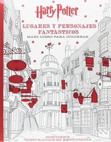 Harry potter lugares y personajes fantsticos maxi libro para colorear