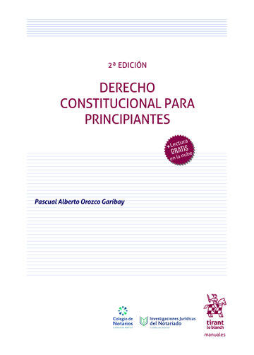 Derecho Constitucional para principiantes 2 Edicin