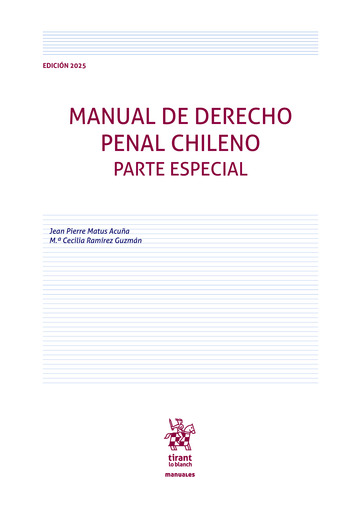Manual de Derecho Penal Chileno. Parte Especial Edicin 2025
