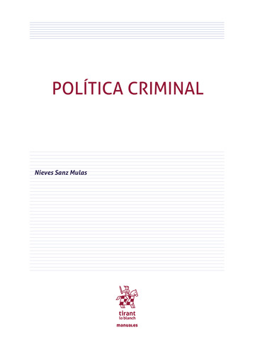 Poltica criminal