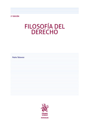 Filosofa del Derecho 2 Edicin