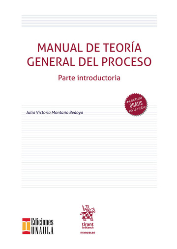 Manual de teora general del proceso. Parte introductoria