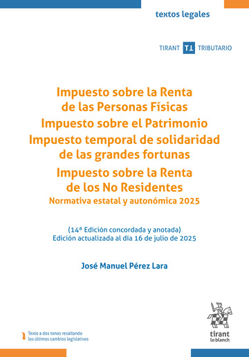 Impuesto sobre la Renta de las Personas Fsicas. Impuesto sobre el Patrimonio. Impuesto temporal de solidaridad de las grandes fortunas