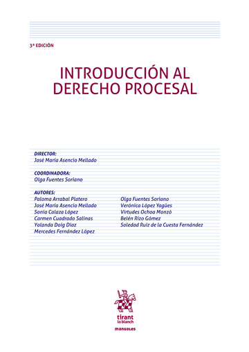 Introduccin al Derecho Procesal 3 Edicin