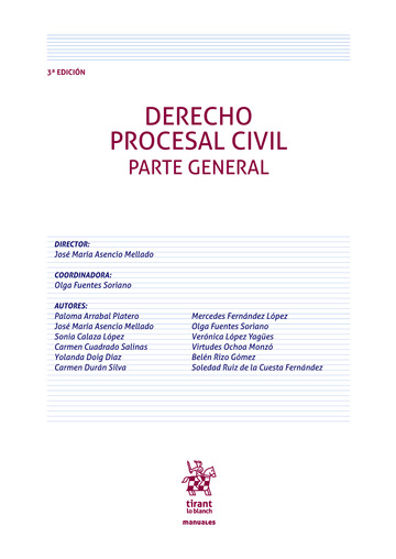 Derecho Procesal Civil. Parte general 3 Edicin