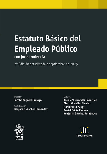 Estatuto Bsico del Empleado Pblico con jurisprudencia 2 Edicin actualizada a septiembre de 2025