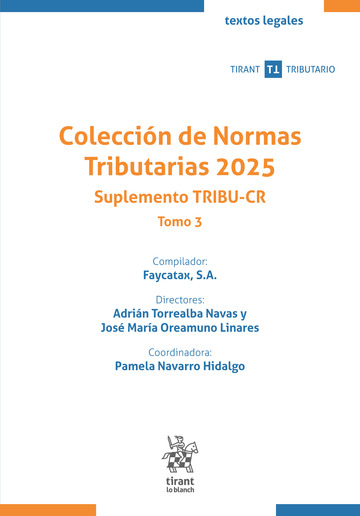 Colecci�n de Normas Tributarias 2025 Suplemento TRIBU-CR Tomo 3