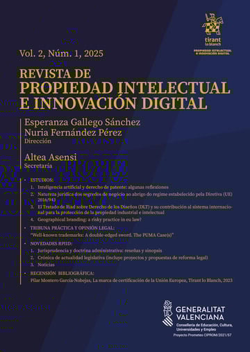 Revista Propiedad Intelectual e Innovacin Digital (RPIID) Vol. 2, n 1, 2025