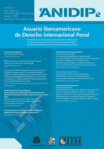 Anuario Iberoamericano de Derecho Internacional Penal Vol 2-2014