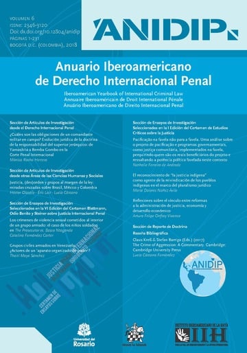 Anuario Iberoamericano de Derecho Internacional Penal vol 6 - 2018