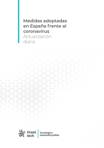 Medidas adoptadas en Espaa frente al coronavirus Actualizacin diaria 22 de Abril de 2020