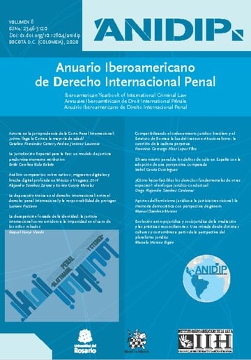 Anuario Iberoamericano de Derecho Internacional Penal Vol 8 2020