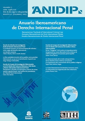 Anuario Iberoamericano de Derecho Internacional Penal Vol 11 2023
