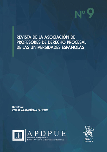 Revista de la asociacin de profesores de Derecho Procesal de las universidades espaolas N9