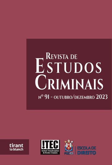 Revista de Estudos Criminais - n 91 - OUTUBRO/DEZEMBRO de 2023