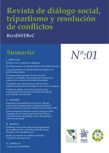 Revista de dilogo social, tripartismo y resolucin de conflictos Vol. 1 2025, Nm. 1