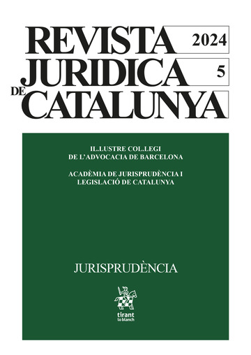 Revista Jridica de Catalunya nm. 5 Jurisprudncia 2024