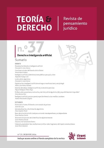 Teora & Derecho N 37 Diciembre 2024 Derecho e inteligencia artificial