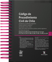 Código de Procedimiento Civil de Chile 3ª Edición con apéndice legislativo. Índices temático y analítico. Enero 2024