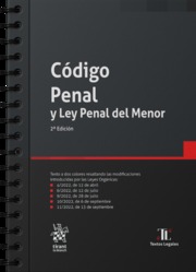Código Penal Y Ley Penal del Menor 2ª Edición. Con anillas