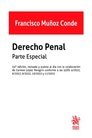 Derecho Penal Parte Especial 24ª Edición 2022
