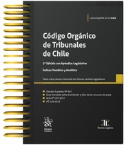 Código Orgánico de Tribunales de Chile 2ª Edición con Apéndice Legislativo (anillado)