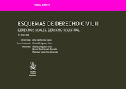 Tomo XXXVI Esquemas de Derecho Civil III Derechos Reales. Derecho Registral 3ª Ed. 2019